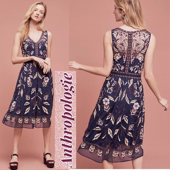 Anthropologie Dresses & Skirts - Anthropologie Moulinette Soeurs Embroidered Alicante Dress 2
